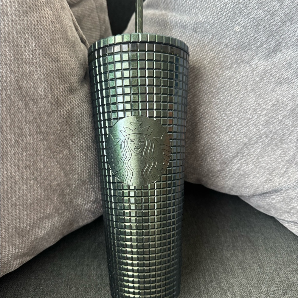 Starbucks Dark Green Textured Tumbler